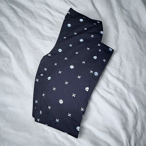 Girls Disney Jack Skeleton Leggings, L (10) Black